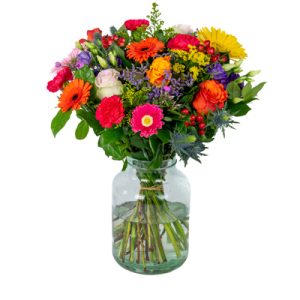 rond boeket wit/paars (kopie)