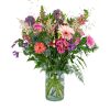 boeket luxe roze/paars